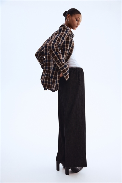 Брюки-стринги из мягкого денима Feather 1270761008