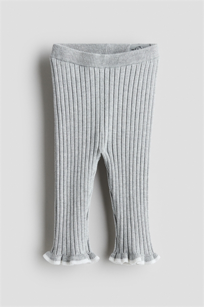 Леггинсы из трикотажа в рубчик 1234861083