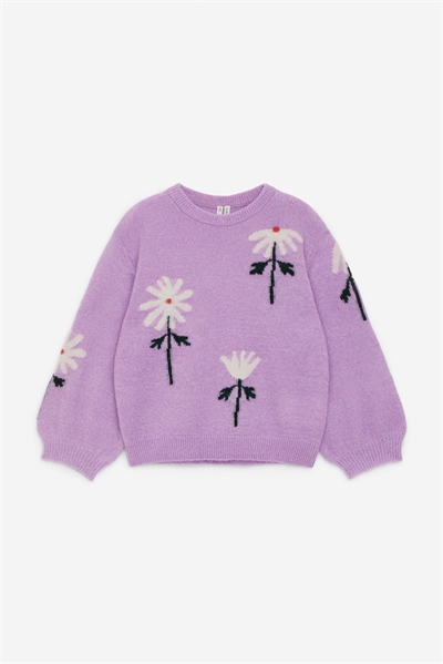 Вязаный джемпер с интарсией 1241959007