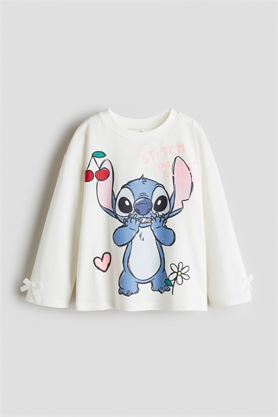 Принтованный топ с деталями в виде бантов 1325328003