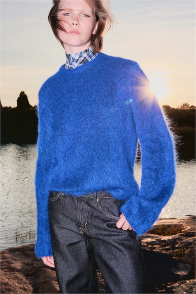 Джемпер из мохеровой смеси 1246665011