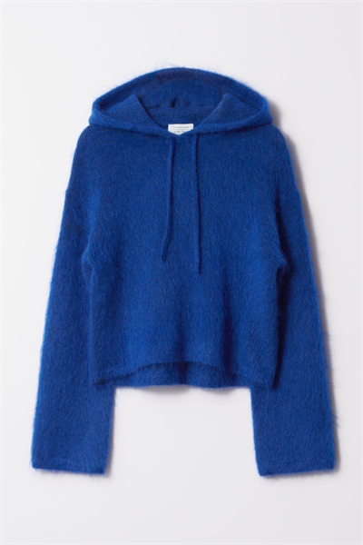 Толстовка из мохера с капюшоном 1250726002