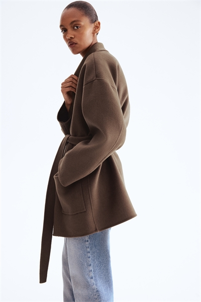 Пальто из шерстяной смеси ручной работы 1287857002