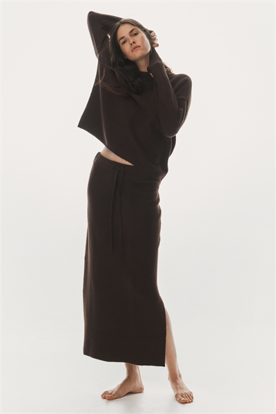 Трикотажная юбка на завязках 1297944002