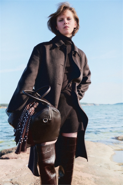 Пальто из шерстяной смеси ручной работы 1298428001