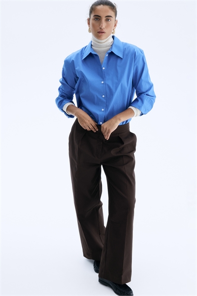 Широкие брюки из саржи 1302004001