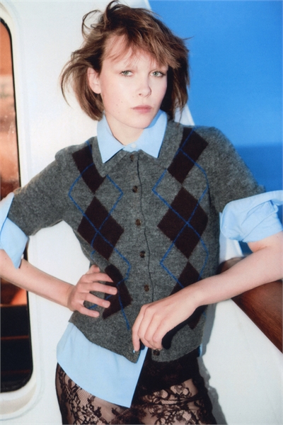 Кардиган с воротником 1305448001