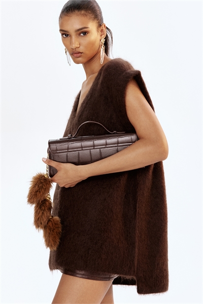 Жилет из смеси мохера 1305567001