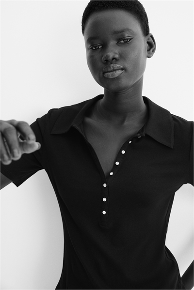 Приталенная рубашка-поло 1285650004