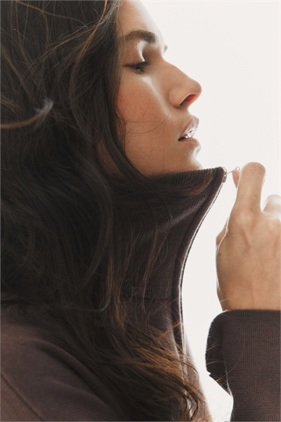 Джемпер на молнии в стиле оверсайз 1306201001