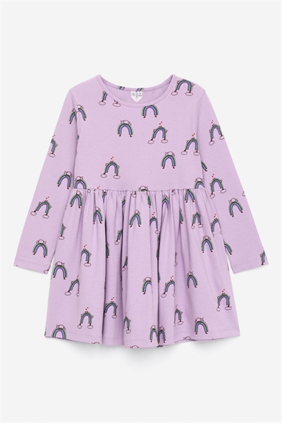 Хлопковое платье в рубчик 1268546004