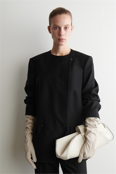 Удлиненные перчатки из наппы 1300994002