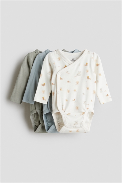 Комплект из 3 боди с накидкой 1178919030