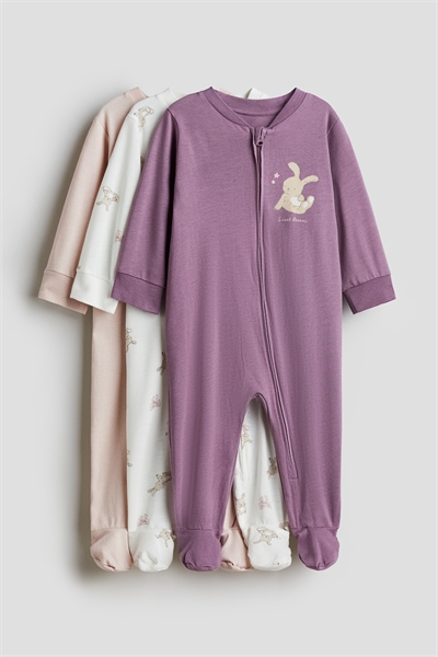 Пижама-комбинезон на молнии, 3 шт. 1265817006