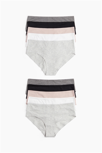 Хлопковые трусы-хипстеры в упаковке из 10 штук 1285631003