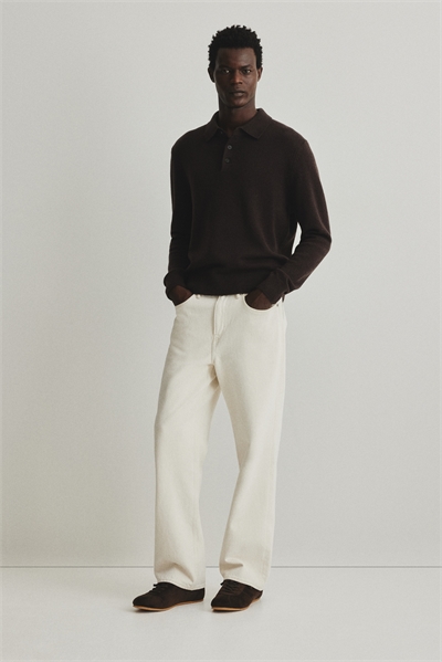 Рубашка-поло из шерсти Regular Fit 1287992003