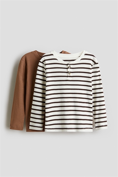 Топы "Хенли" в упаковке из 2 штук 1295720002