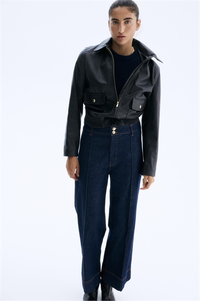 Широкие джинсы с высокой лодыжкой 1302277001