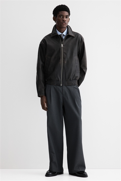 Широкие брюки Washed-look 1309005001