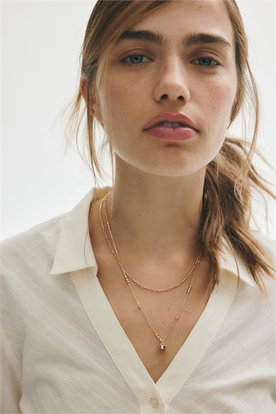 Ожерелье с подвеской из двух цепочек 1310561001