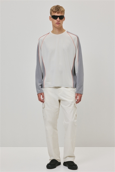 Свободный крой Топ из сетки с длинными рукавами 1311907001