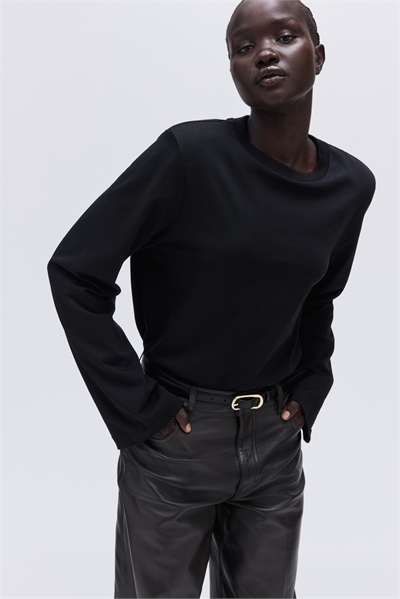 Топ с накладками на плечах 1321947002