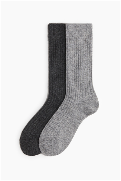 Носки из шерстяной смеси, 2 пары 1015063019