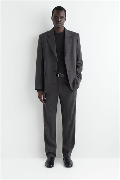 Шерстяные зауженные брюки 1291664001