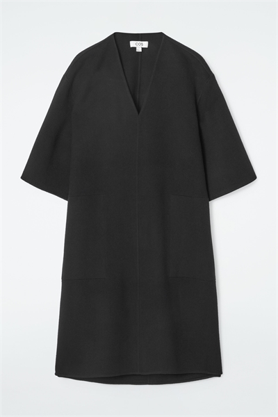 Платье из шерсти с V-образным вырезом 1258287002