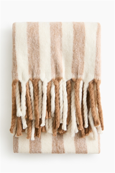 Узорчатый плед из шерстяной смеси 1239323038