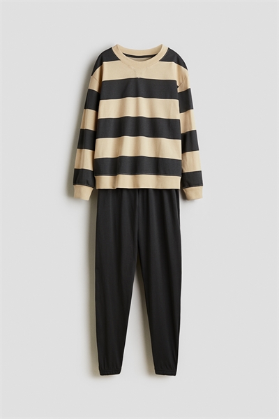 Хлопковая пижама с принтом 1288610003