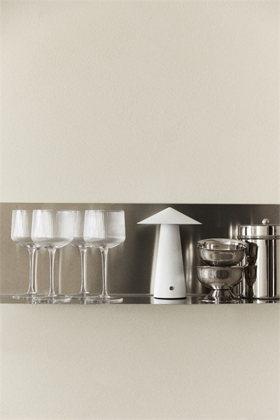 Бокалы для вина с рифленой поверхностью в количестве 4 штук 1306228001