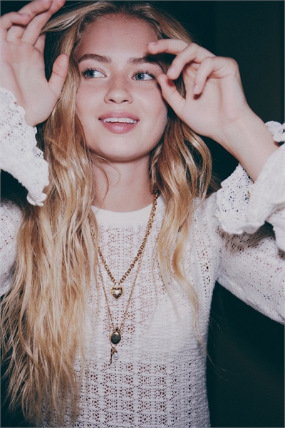 Трикотажный топ с кружевной отделкой 1308379001