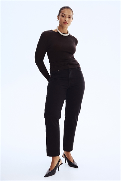 Джинсы Mom Slim Fit с высокой талией по щиколотку 0941666074