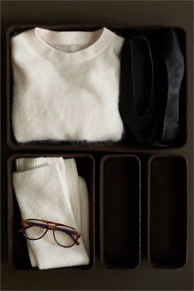 Набор войлочных корзин для хранения из 7 предметов 1205093002