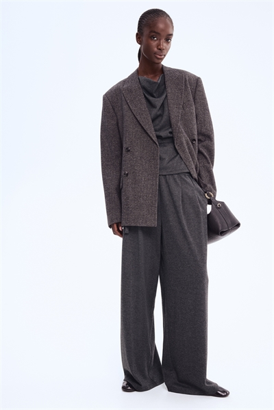 Широкие брюки на резинке 1306248001