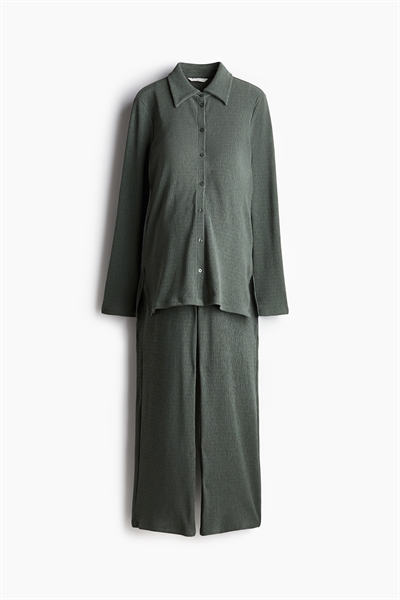 Комплект MAMA Before & After из текстурированного трикотажа 1250966001