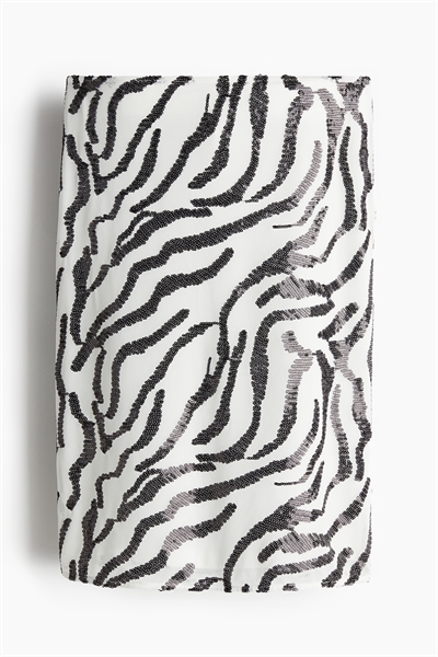 Юбка-карандаш с узором из блесток 1265888001