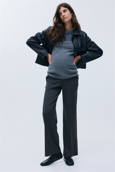 Брюки MAMA с креповым передом 1256865002