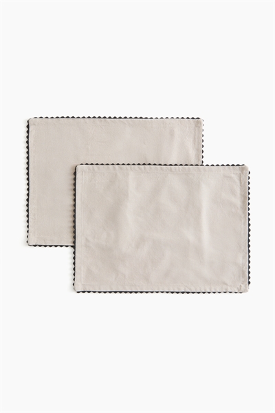 Коврики с гребешковыми краями в упаковке из 2 штук артикул 1282718002