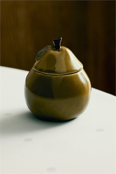 Маленькая керамическая банка в форме дыни 1286249001