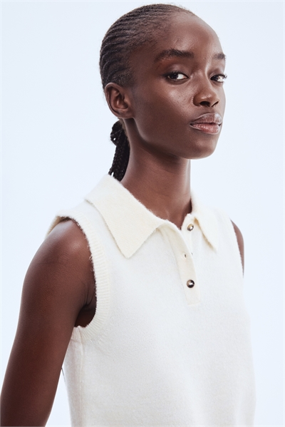 Свитер-жилет с воротником 1305439001