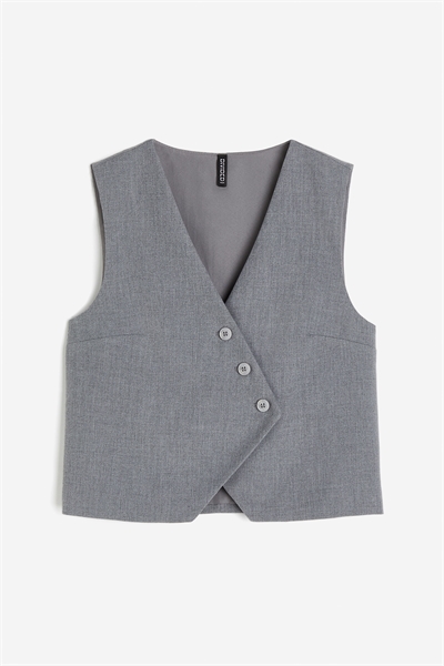 Костюмная жилетка с асимметричным передом 1202837001