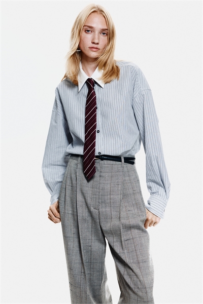 Рубашка из поплина в стиле оверсайз 1307526001