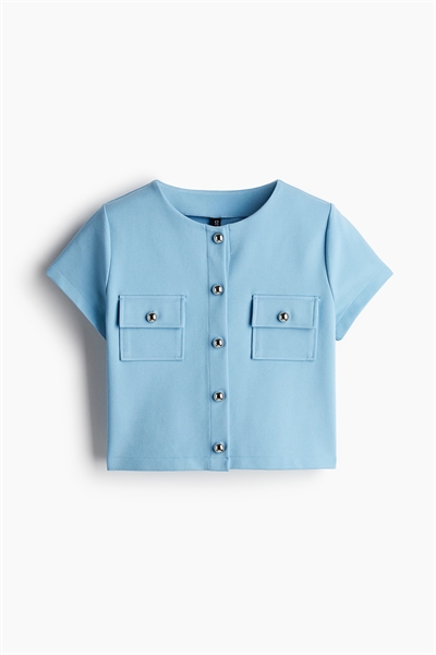 Топ из вафельного трикотажа 1237731002