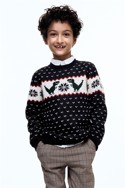 Джемпер из жаккардовой вязки 1248002004