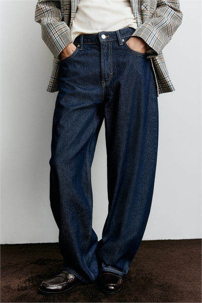 Мешковатые высокие джинсы 1290506002