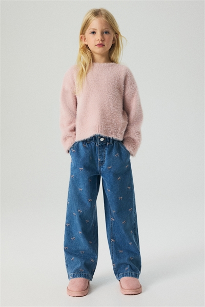 Джинсы с широкими штанинами из бумажного пакета 1306495004