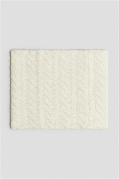 Вязаный шарф-труба с узором 1312954001