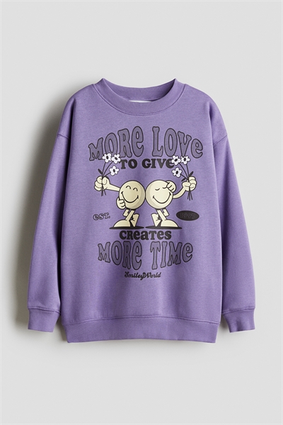 Толстовка оверсайз с принтом и мотивом 1305494008